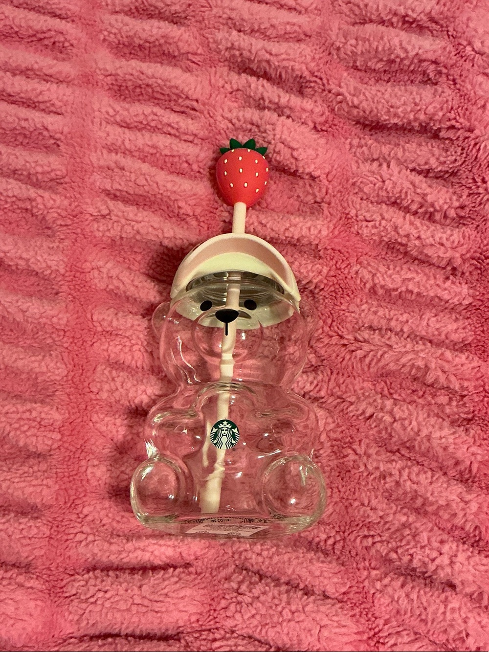 Starbucks limited edition strawberry bear-ista cup